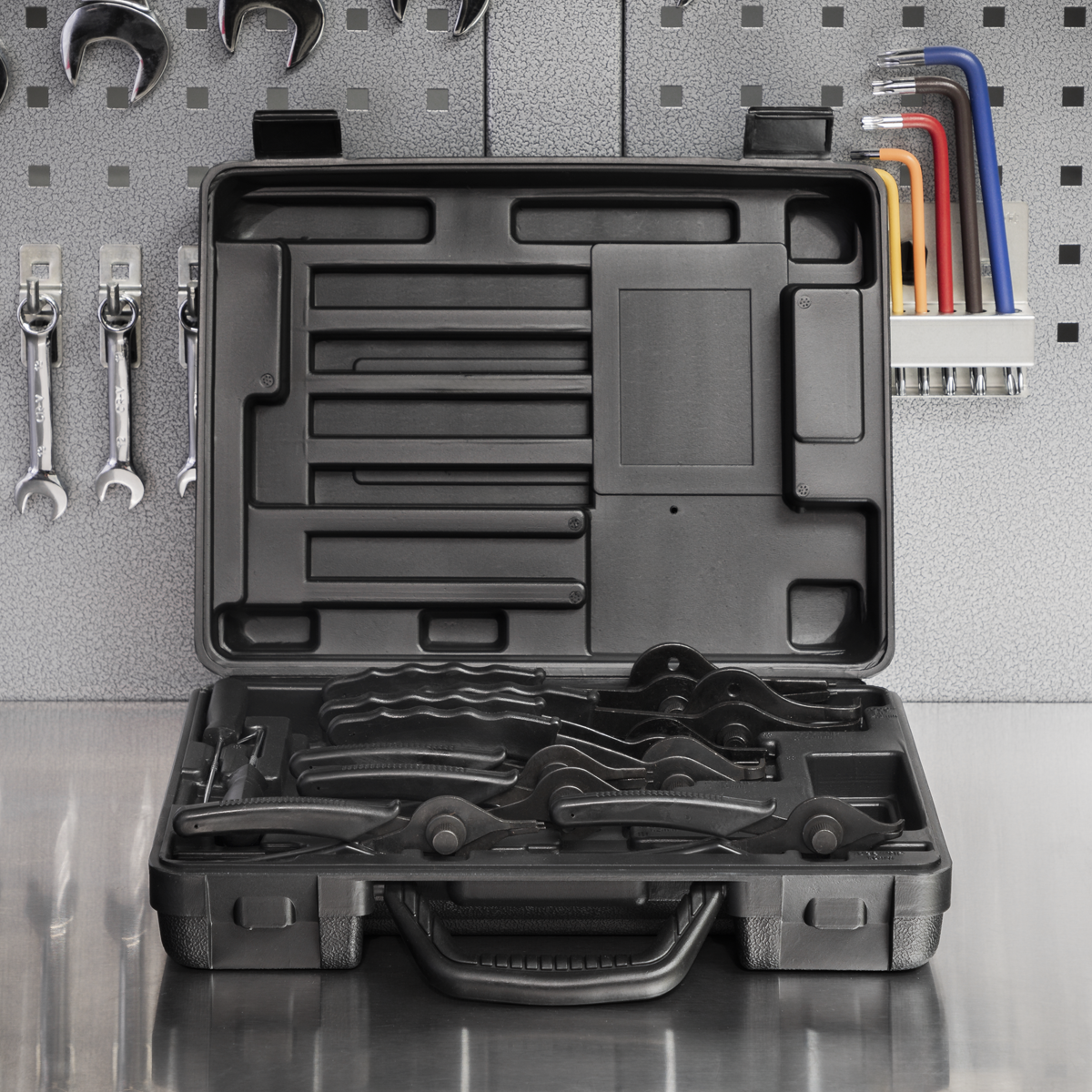 Siegen Internal/External Circlip Pliers Set 10pc