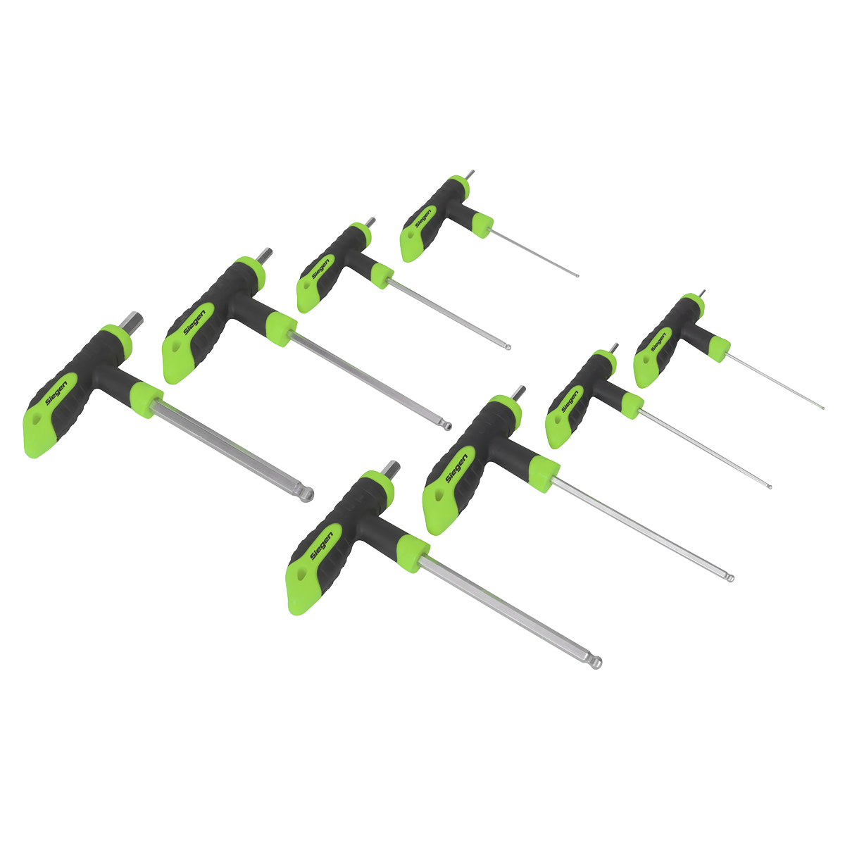 Siegen T-Handle Ball-End Hex Key Set 8pc