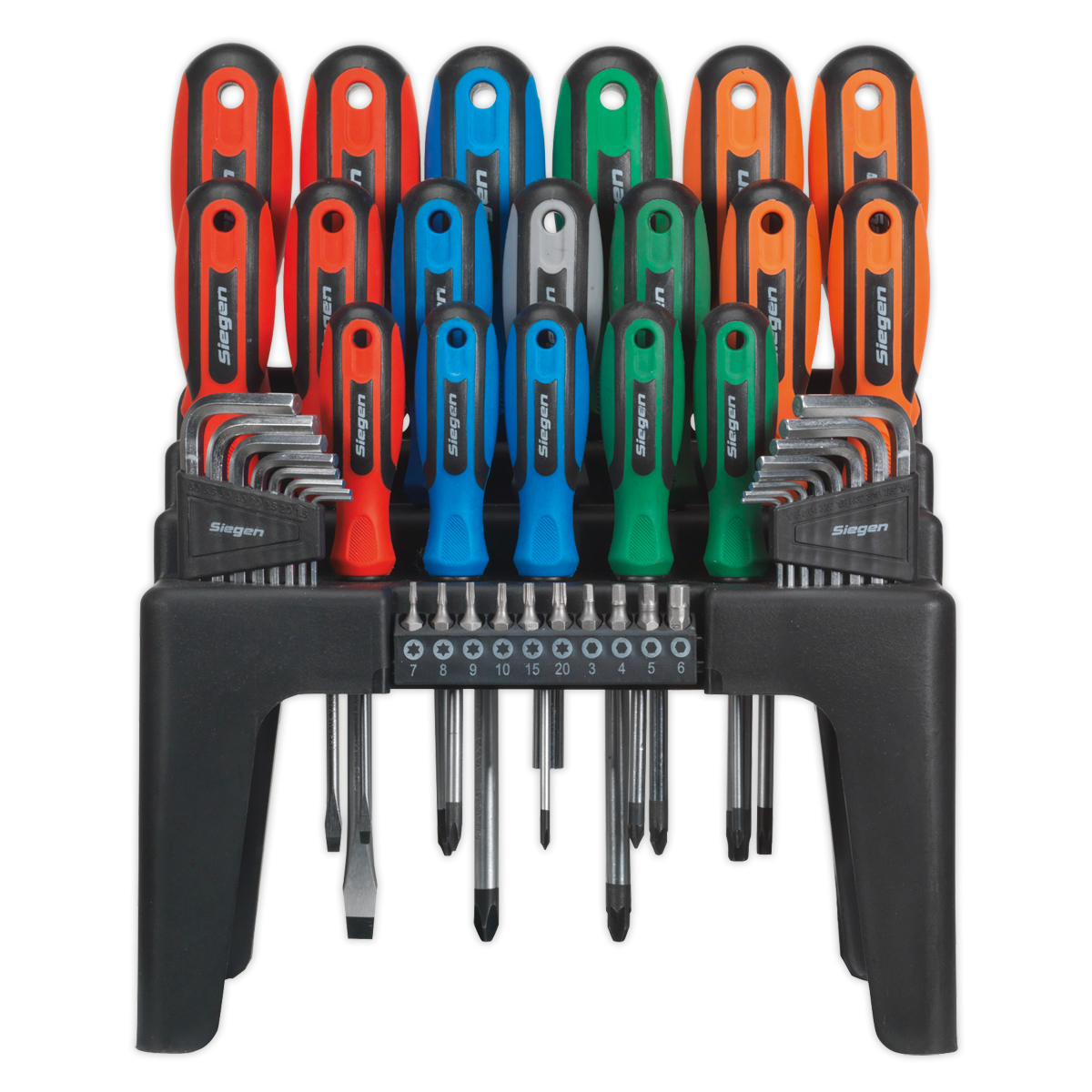 Siegen Screwdriver, Hex Key & Bit Set 44pc
