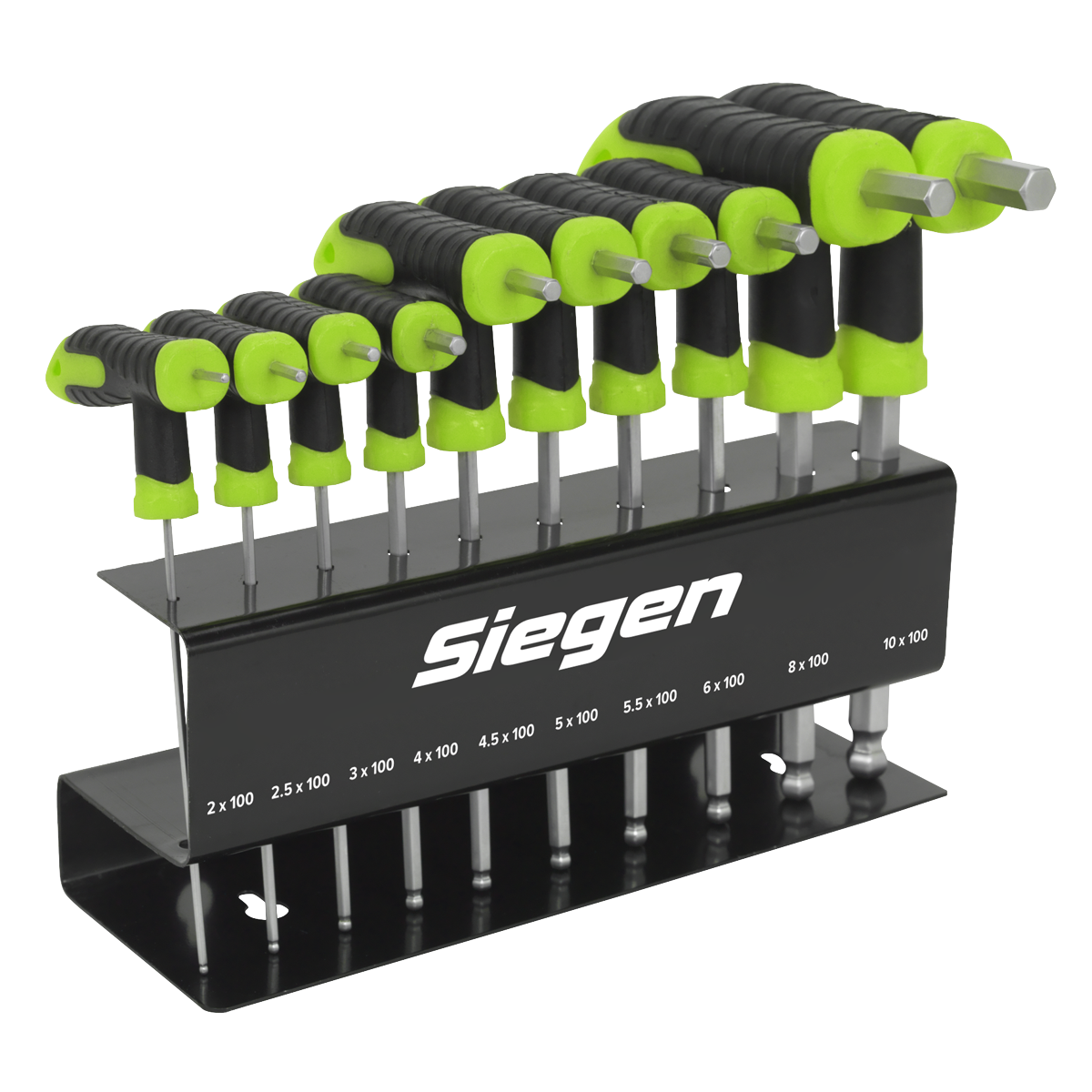 Siegen T-Handle Ball-End Hex Key Set 10pc