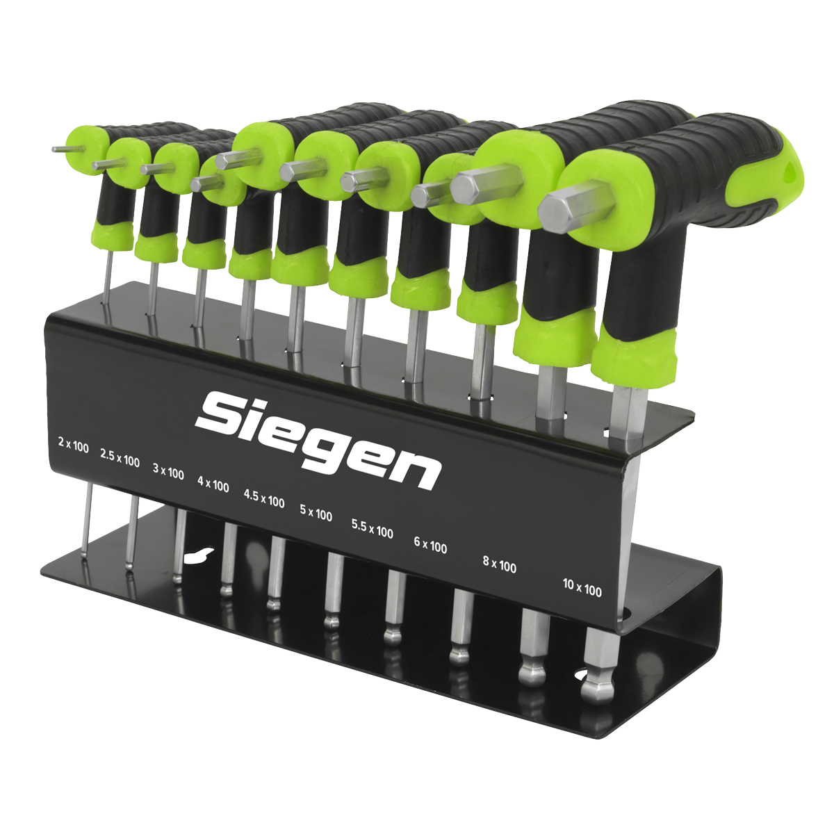 Siegen T-Handle Ball-End Hex Key Set 10pc