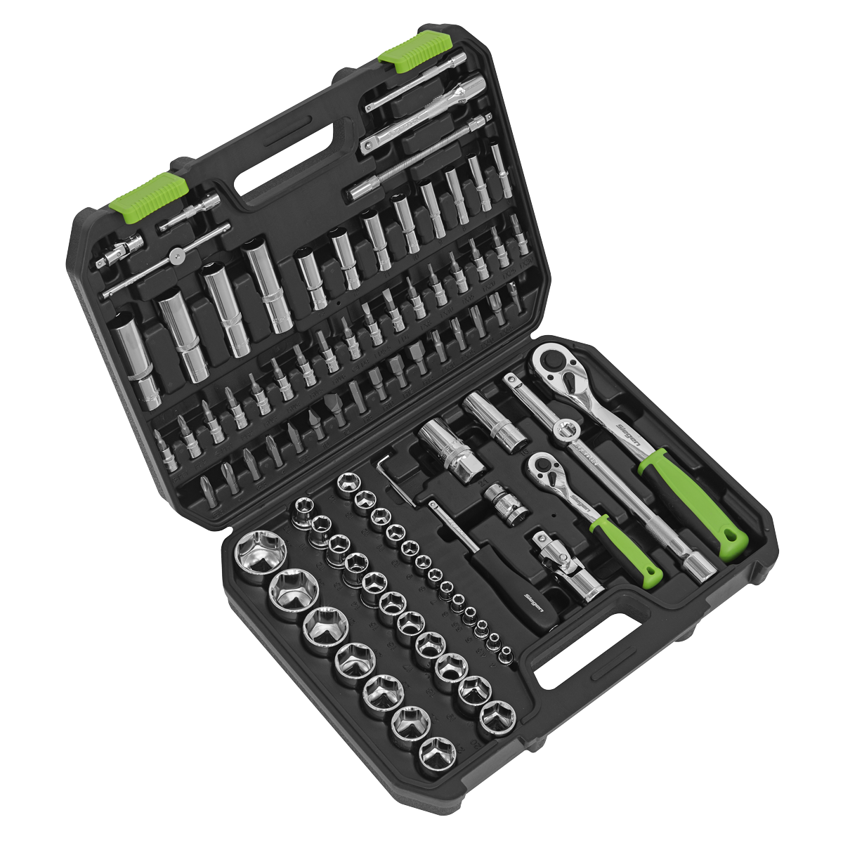 American PRO® Topchest & Rollcab Combination 6 Drawer with 170pc Tool Kit - Green/Grey