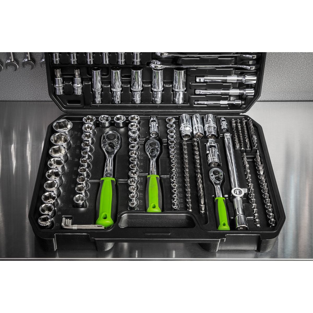 Siegen Socket Set 1/4", 3/8" & 1/2"Sq Drive 219pc