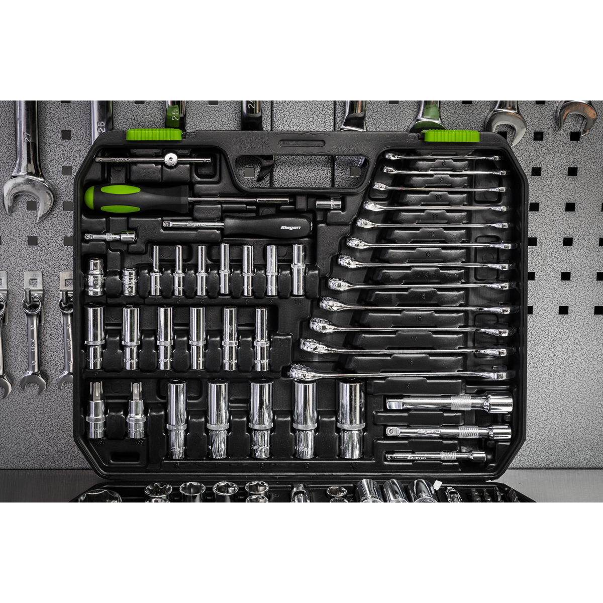 Siegen Socket Set 1/4", 3/8" & 1/2"Sq Drive 219pc