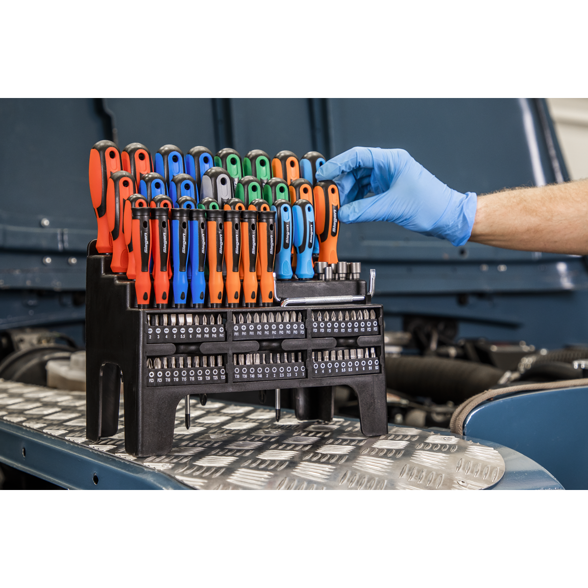 Siegen Screwdriver, Bit & Nut Driver Set 100pc
