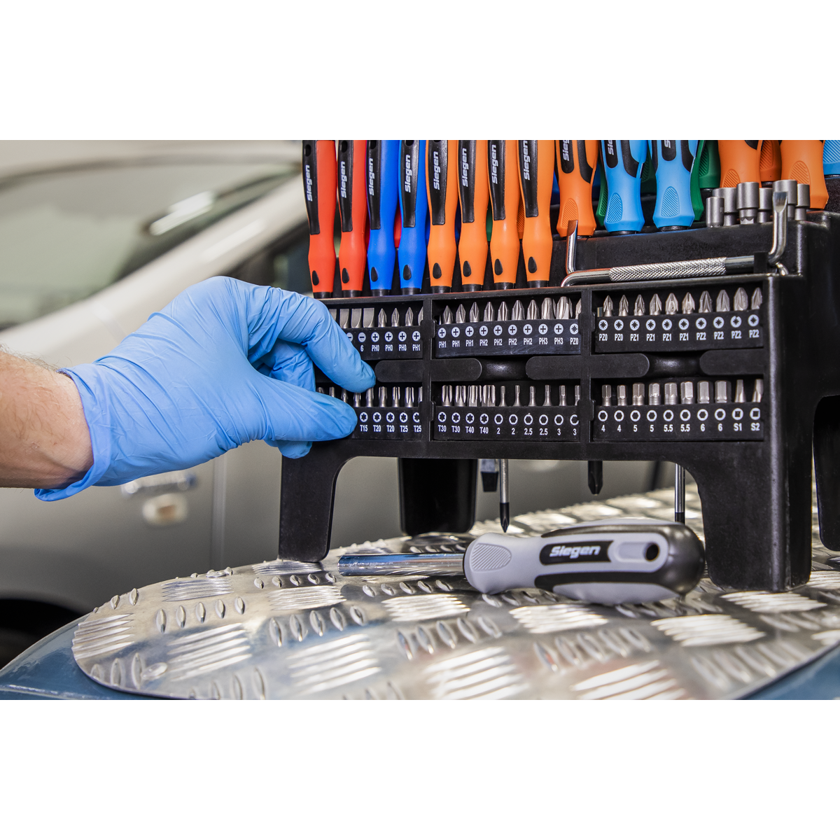 Siegen Screwdriver, Bit & Nut Driver Set 100pc