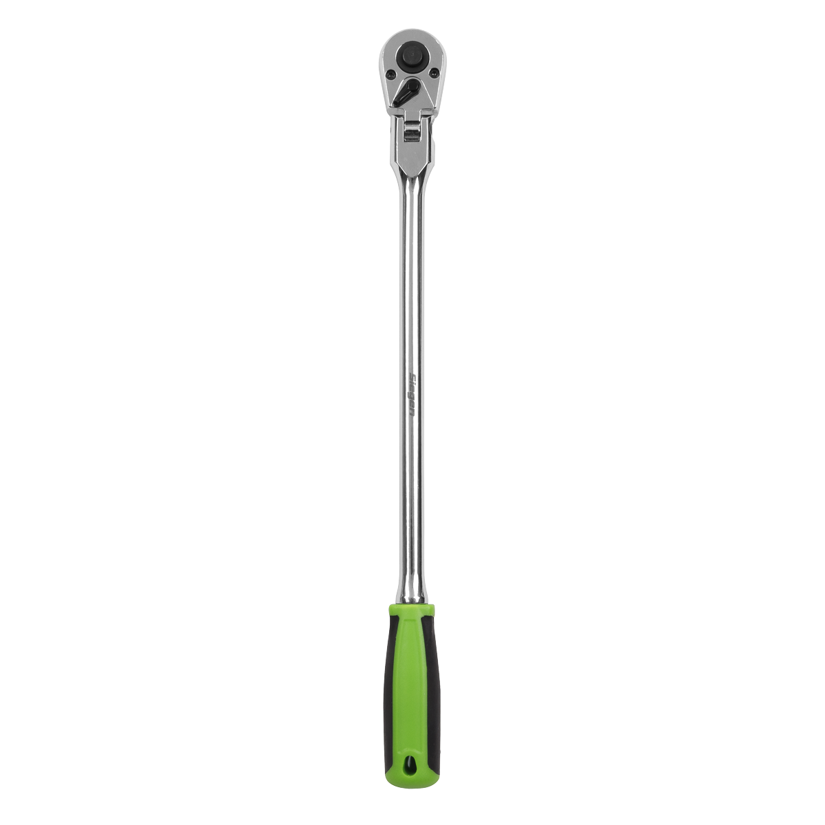 Siegen Long Flexi-Head Ratchet Wrench with Flip Reverse 1/4"Sq Drive