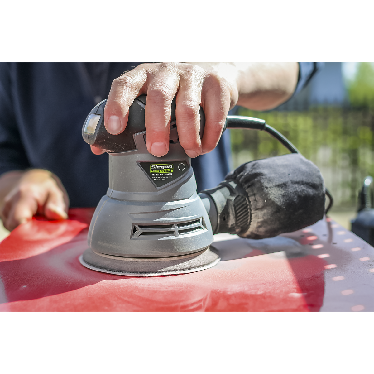 Siegen 125mm Dual Action Palm Sander 240W/230V