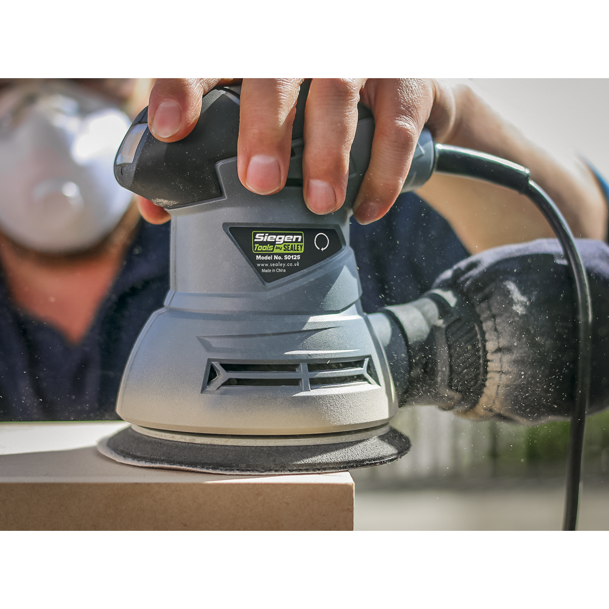 Siegen 125mm Dual Action Palm Sander 240W/230V