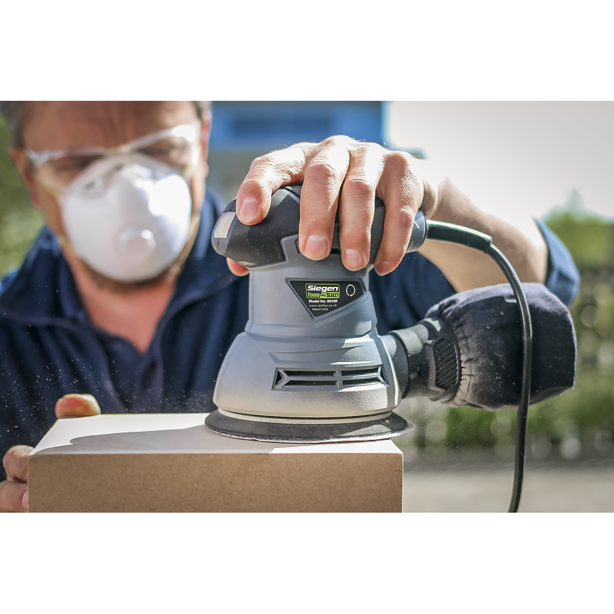 Siegen 125mm Dual Action Palm Sander 240W/230V