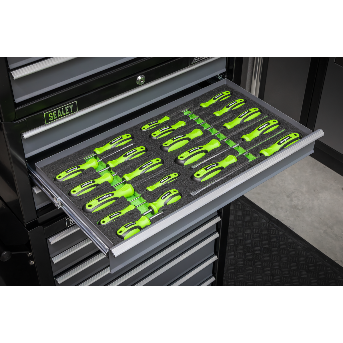 Siegen Screwdriver Set with Tool Tray 20pc