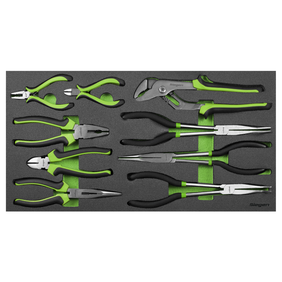 Siegen Pliers Set with Tool Tray 9pc