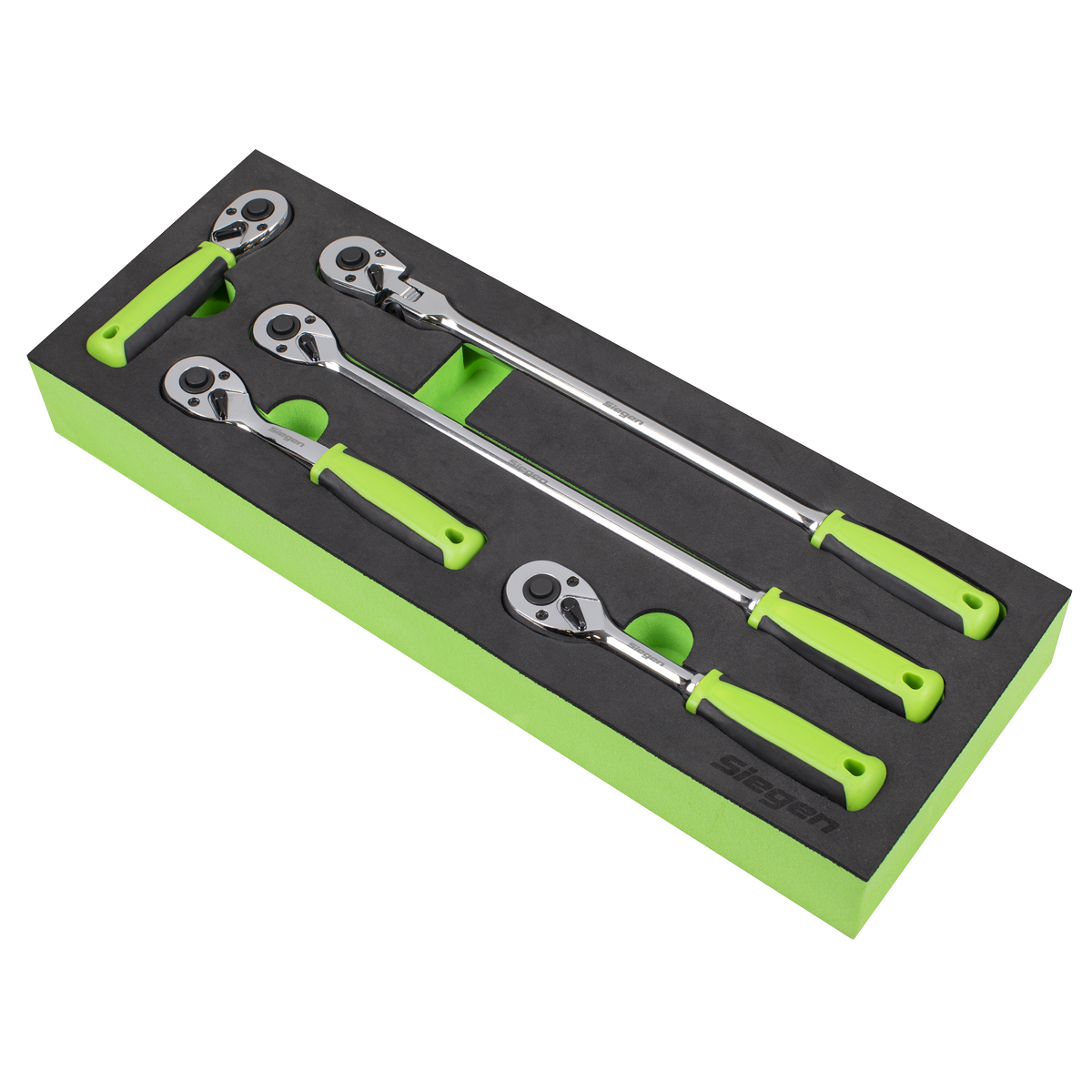 Ratchet Wrench Set 1/4"Sq 5pc Drive Flip Reverse