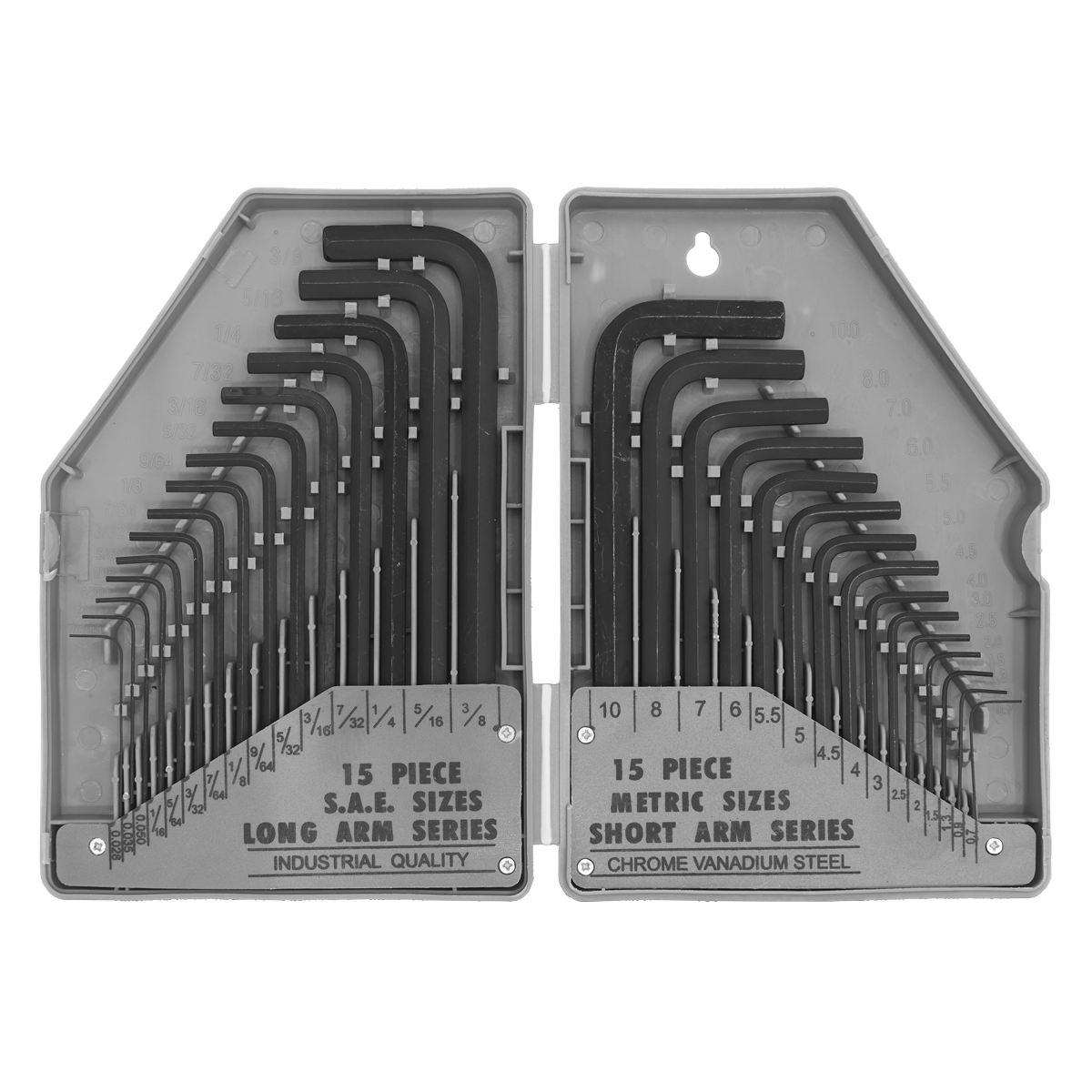 Siegen Metric/Imperial Long/Short-Arm Hex Key Set 30pc