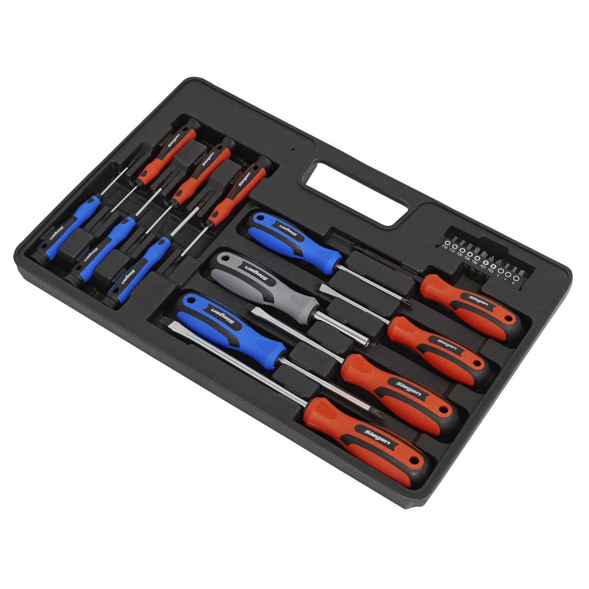 Siegen Soft Grip Screwdriver & Bit Set 23pc