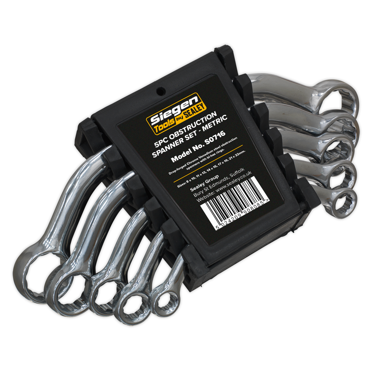 Siegen Obstruction Spanner Set 5pc