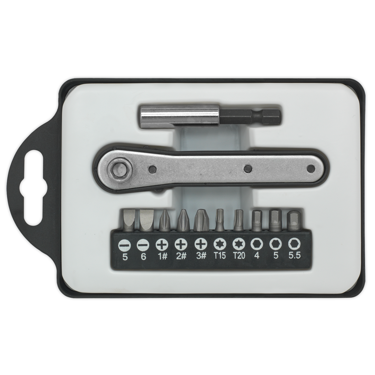 Siegen Ratchet Driver Bit Set 12pc