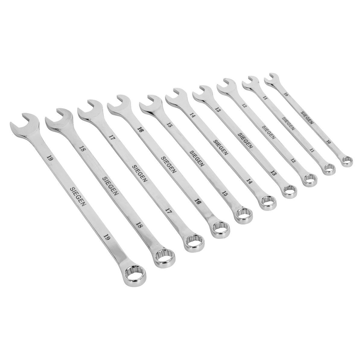 Siegen Extra-Long Combination Spanner Set 10pc