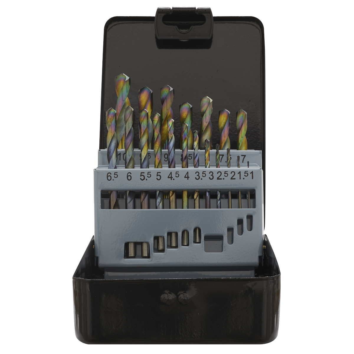 Siegen HSS Edge Ground Drill Bit Set 19pc - DIN 338
