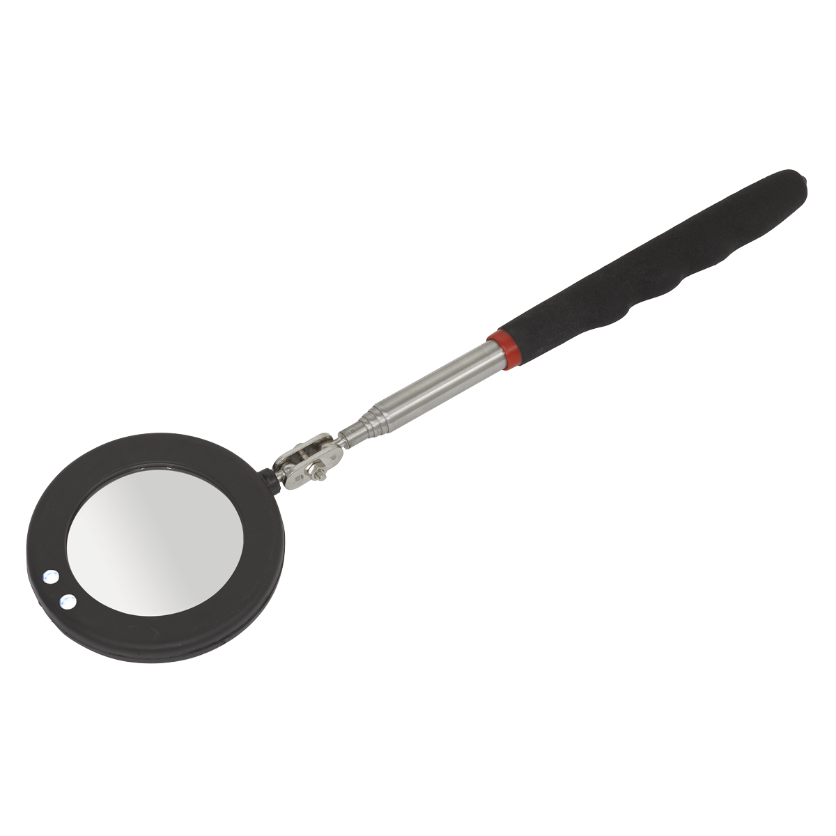 Siegen Telescopic Inspection Mirror with LED 75mm