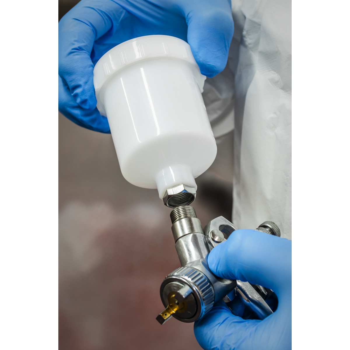 Siegen General-Purpose Gravity Feed Touch-Up Spray Gun 1mm Set-Up