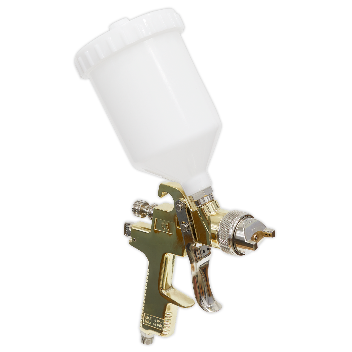Gold Series Gravity Feed Spray Gun 1.4mm Set-Up