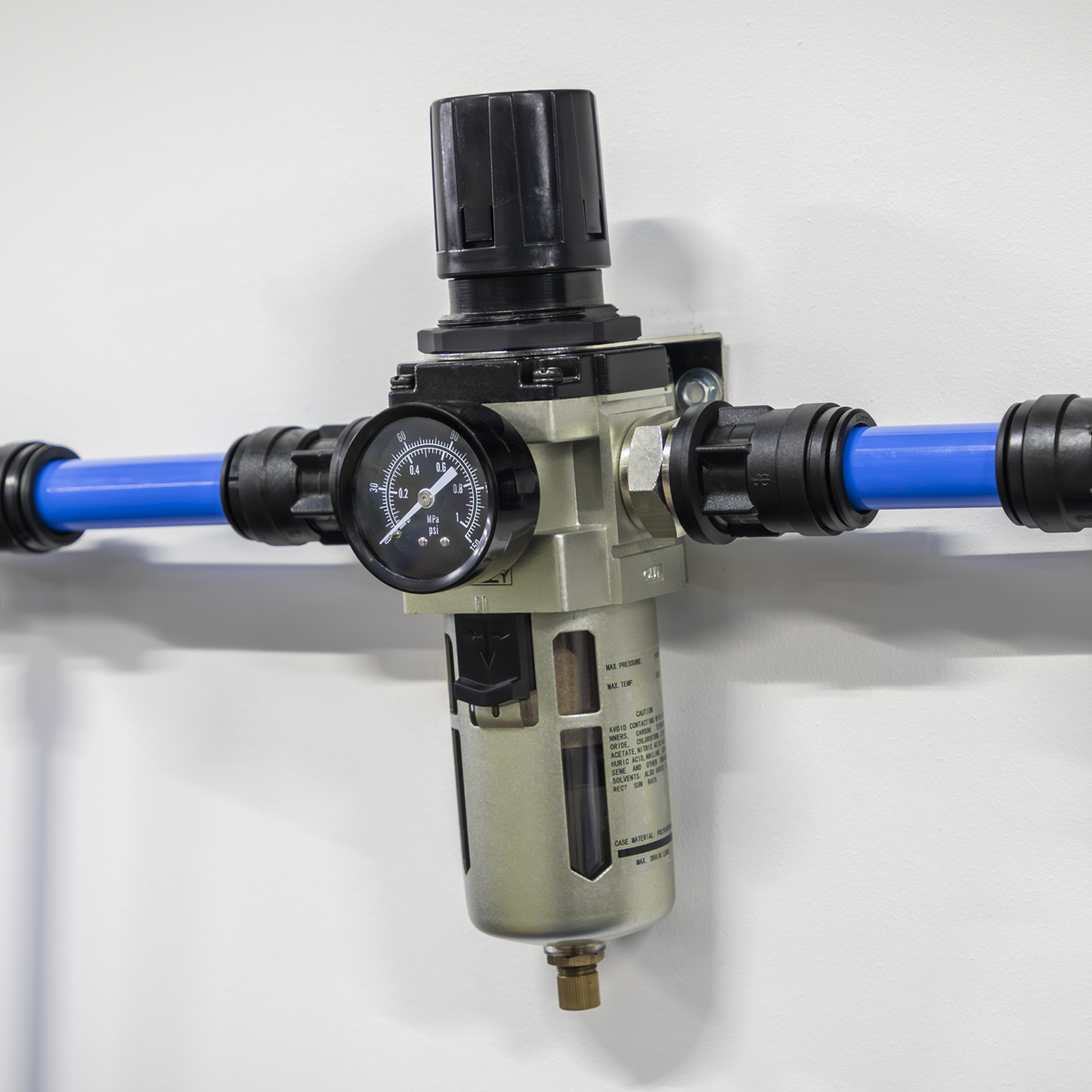 Auto Drain Air Filter/Regulator Max. Airflow 140cfm