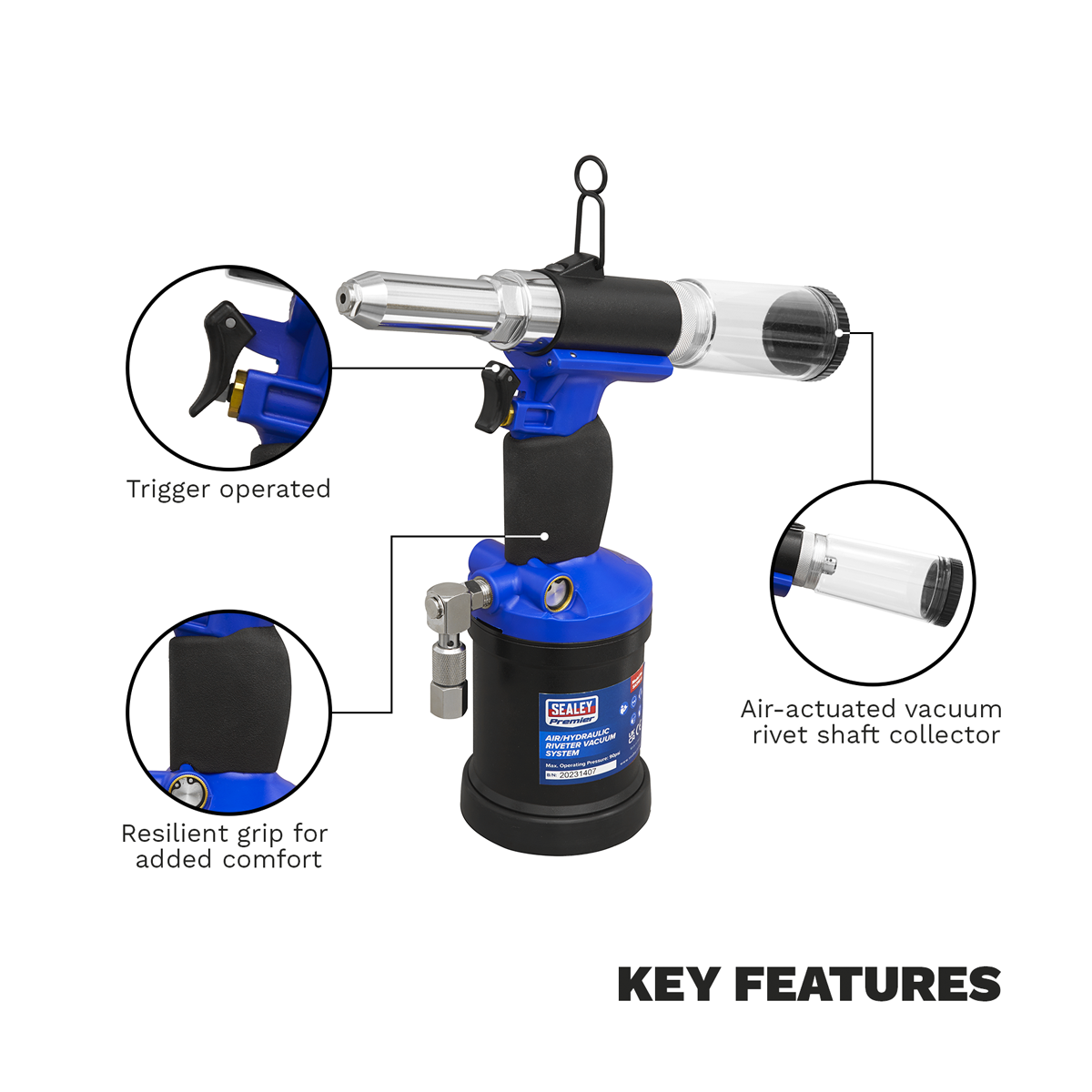 Air/Hydraulic Riveter Vacuum System