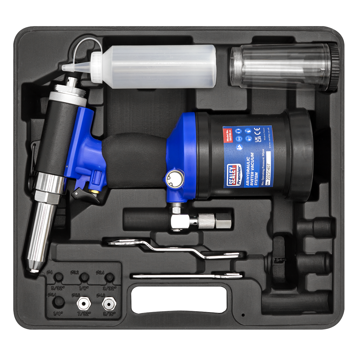 Air/Hydraulic Riveter Vacuum System