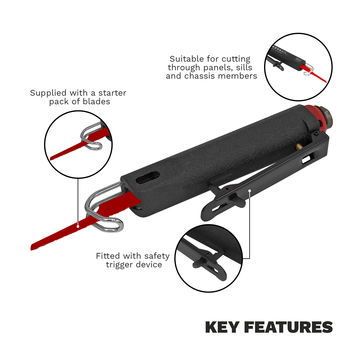 Slim Body Reciprocating Air Saw