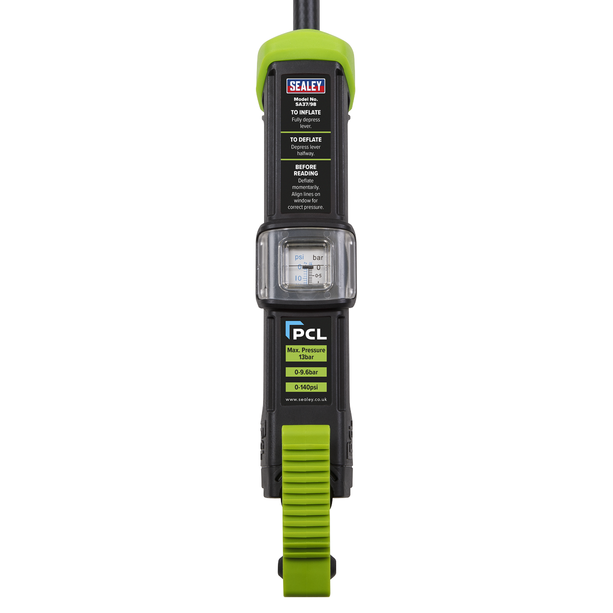 PCL Airlite Eco Tyre Inflator with Clip-On Connector