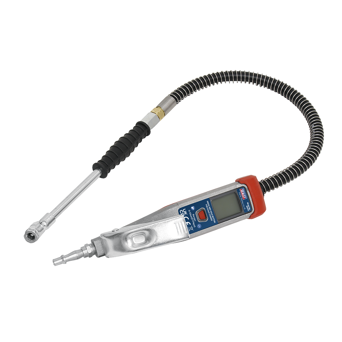 Digital Tyre Inflator with 0.5m Hose & Twin Push-On Connector