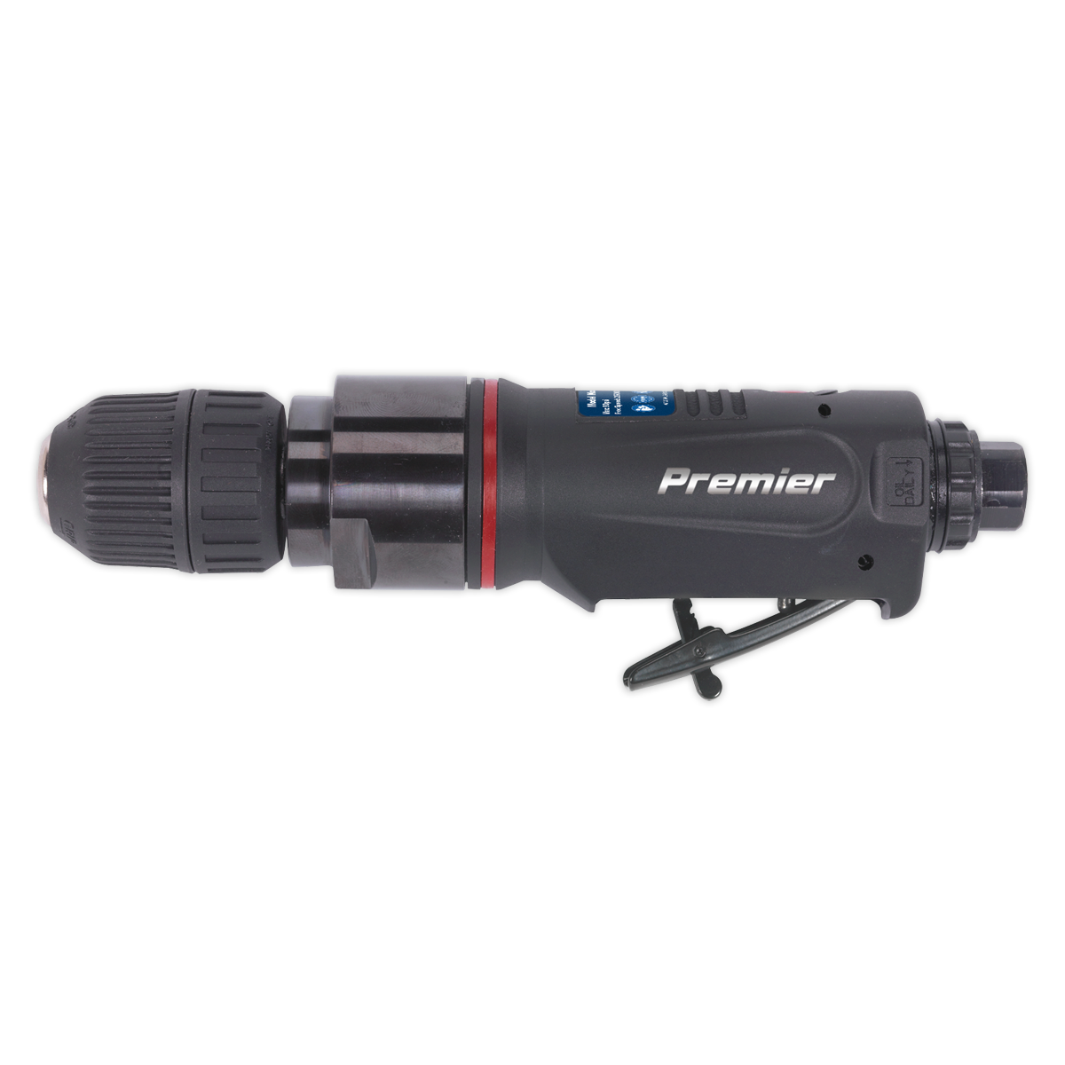 Premier Straight Air Drill 10mm with Keyless Chuck