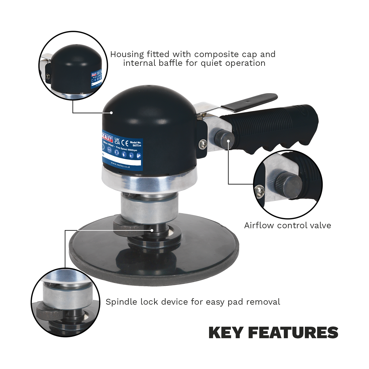 Air Random Orbital Sander 150mm