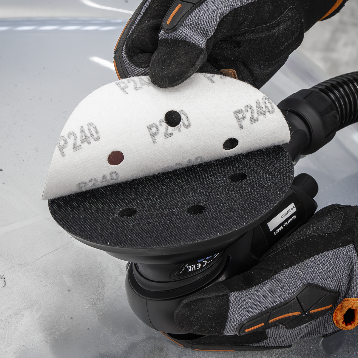 Air Palm Orbital Sander 6" Ø150mm Dust-Free
