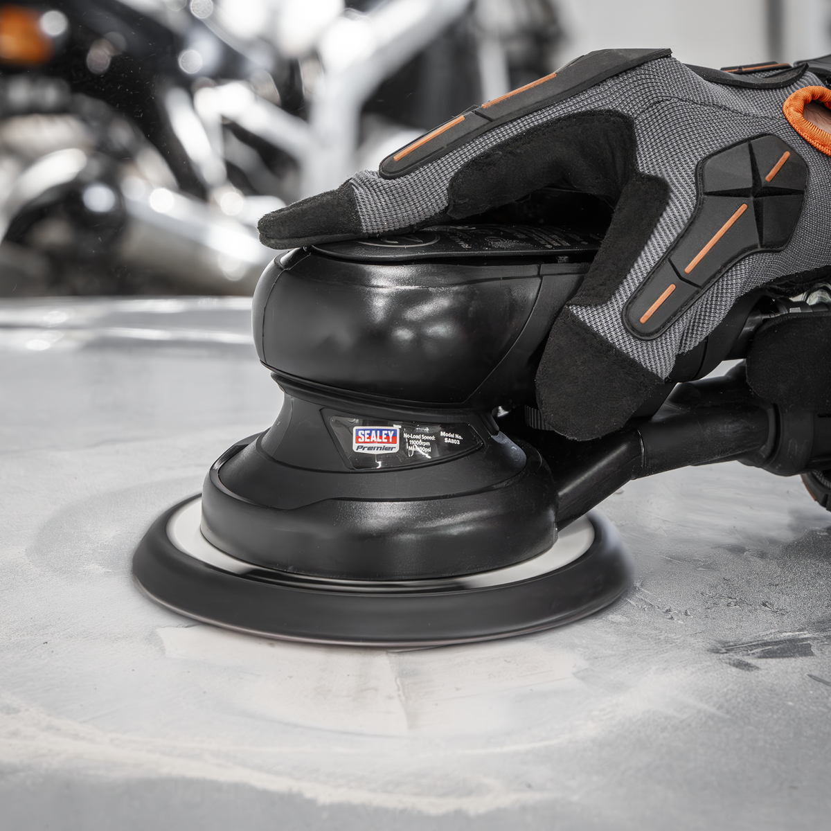 Air Palm Orbital Sander 6" Ø150mm Dust-Free