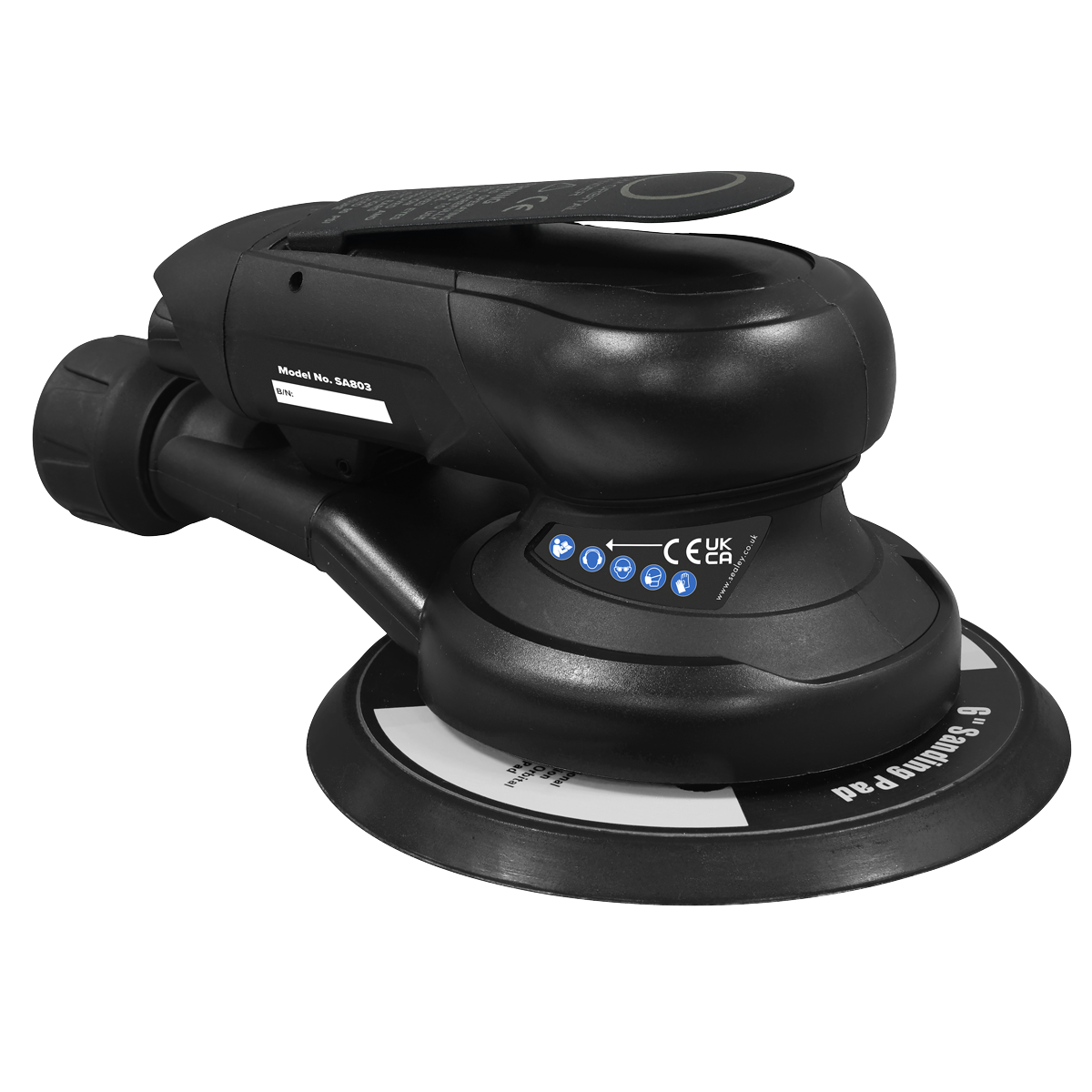 Air Palm Orbital Sander 6" Ø150mm Dust-Free