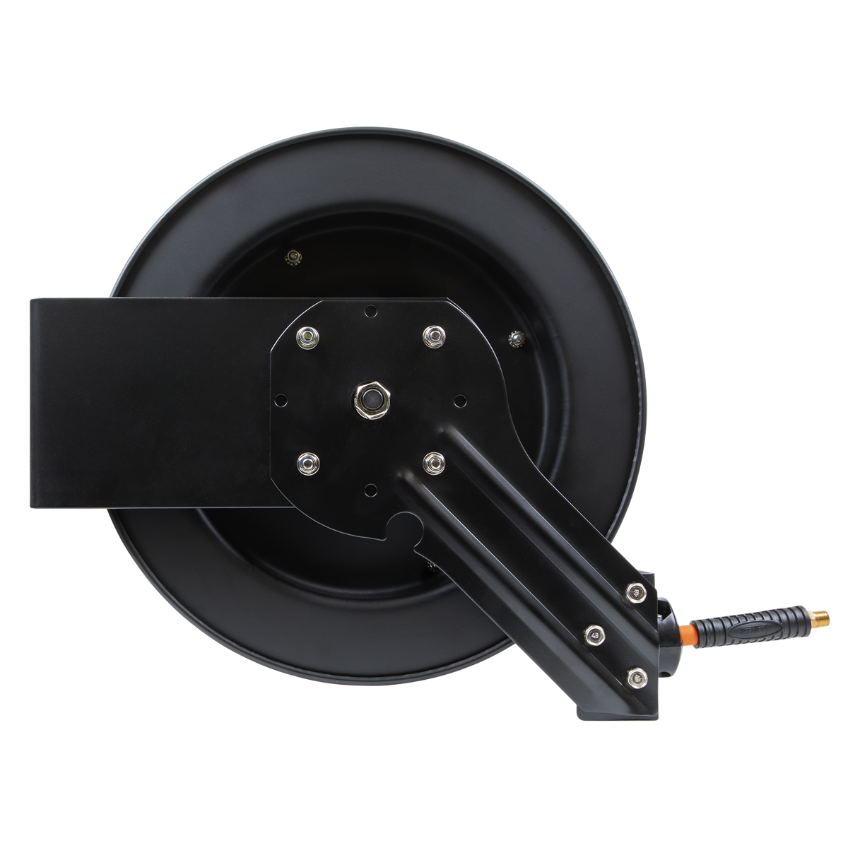 15m Retractable High-Visibility Hybrid Air Hose with Metal Reel 10mm ID