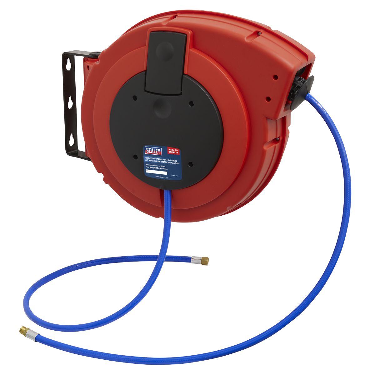 10m Retractable PU Air Hose Reel with HD Mechanism 10mm ID