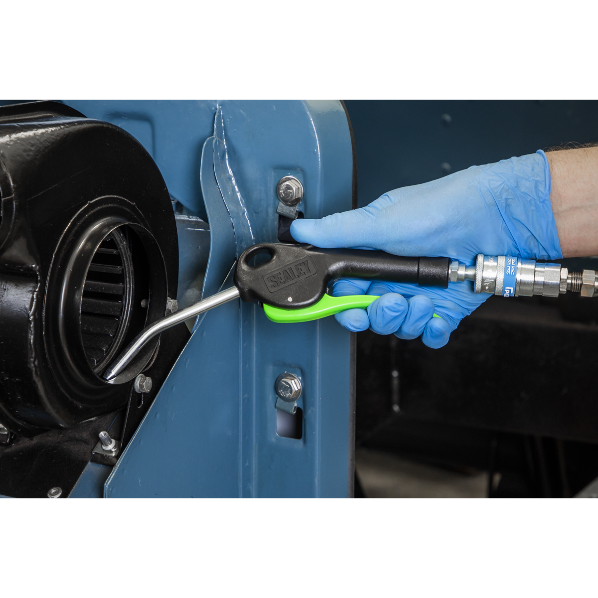 Premier Air Blow Gun with Angled Lance 100mm 1/4"BSP Air Inlet
