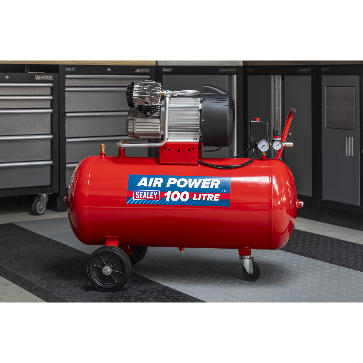 100L V-Twin Direct Drive Air Compressor 3hp