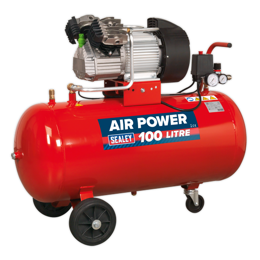 100L V-Twin Direct Drive Air Compressor 3hp