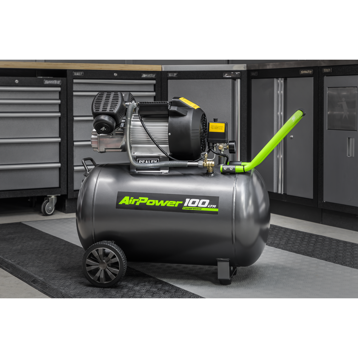 100L Direct Drive V-Twin Air Compressor 3hp with Air Accessory Kit