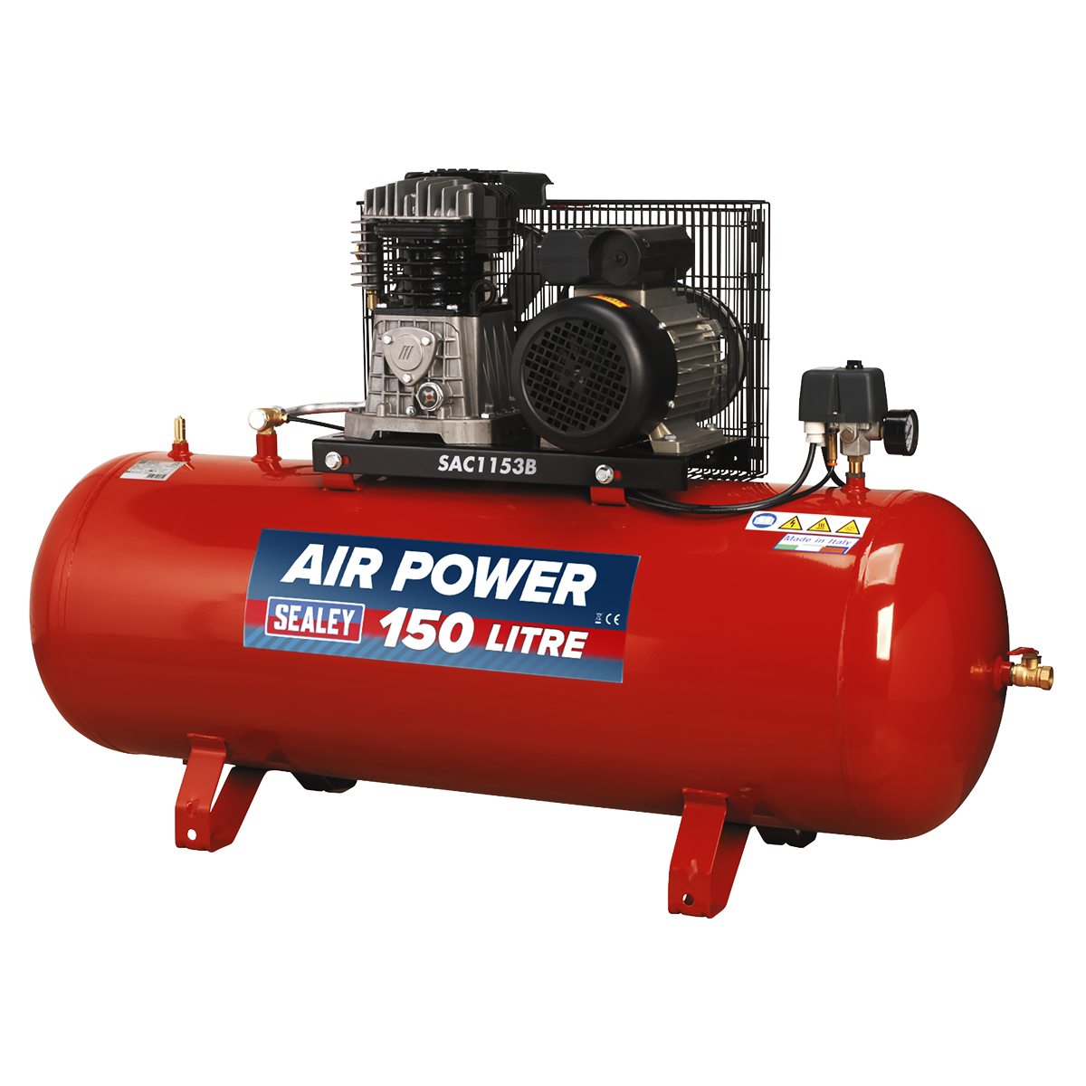 150L Belt Drive Air Compressor with Cast Cylinders 3hp