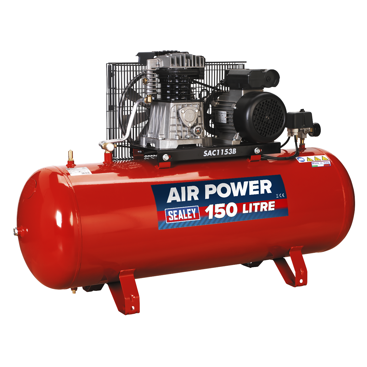 150L Belt Drive Air Compressor with Cast Cylinders 3hp