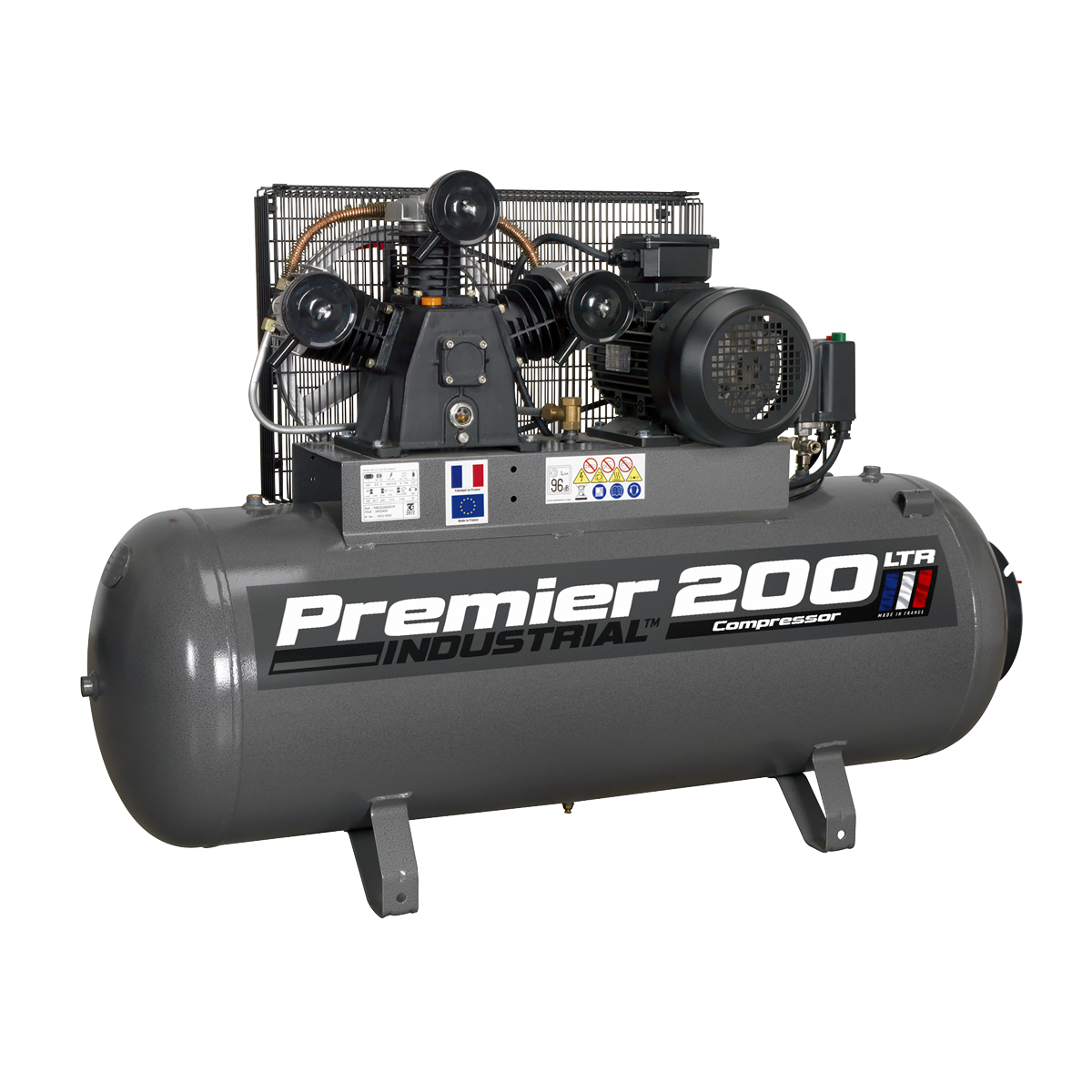 Premier 200L Belt Drive Air Compressor 5.5hp 3ph