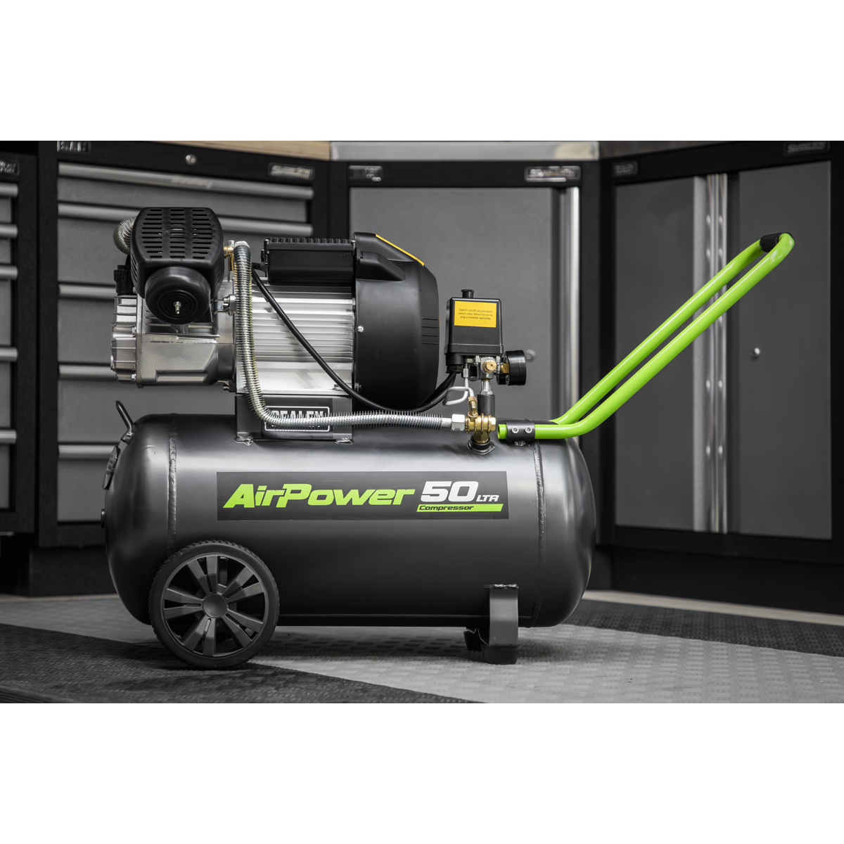 50L V-Twin Direct Drive Air Compressor 3hp with Air Accessory Kit