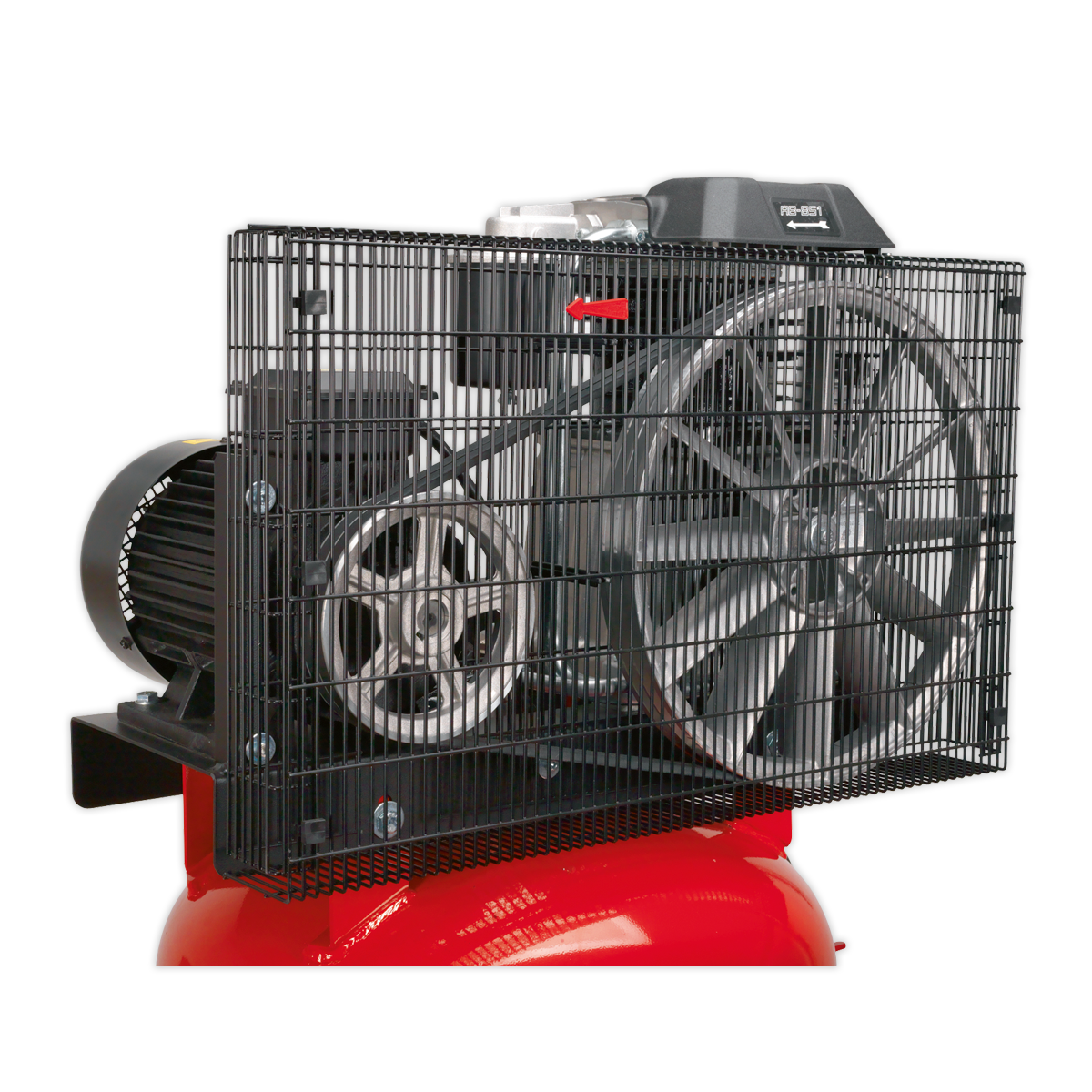 270L Vertical Belt Drive Air Compressor with Cast Cylinders 7.5hp 3ph 2-Stage