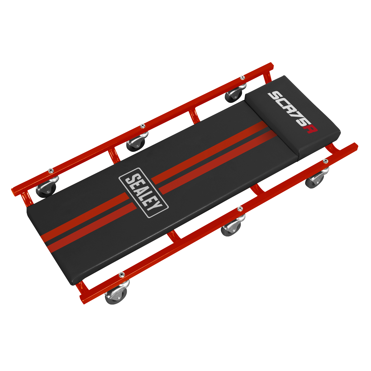 American-Style Deluxe Creeper 36" with Steel Frame & 6 Wheels