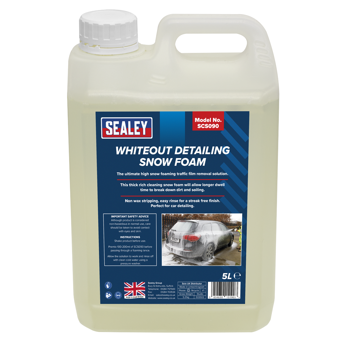 Whiteout Detailing Snow Foam 5L